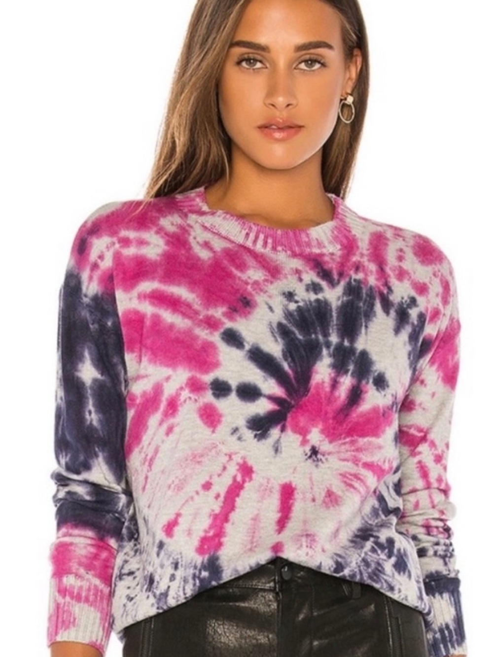 Aqua NWOT-Ladies Tie Dye /Light sweater Sz . Small